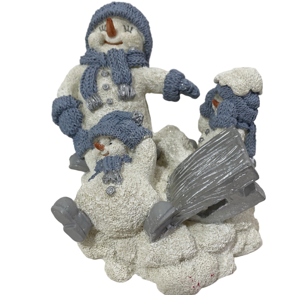 Vintage Snow Buddies Crash Landing Figurine Snowmen Sledding Encore Group 1999 - Picture 2 of 9